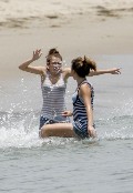 Miley Cyrus in Miley's Beach Fun