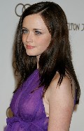 Alexis Bledel in pink dress