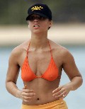 Alicia Keys in see  through