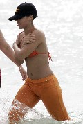 Alicia Keys in see  through