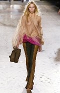 Anja Rubik in Ready To Wear Fashion Show
