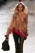 Anja Rubik in Ready To Wear Fashion Show