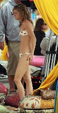 AnnaLynne McCord in bikini at the beach