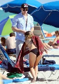 AnnaLynne McCord in black bikini
