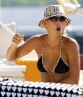 Anna Kournikova in black bikini