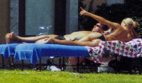Anna Kournikova nude in Anna sunbathing