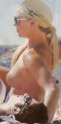 Annalise Braakensiek nude in Topless sunbathing