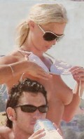 Annalise Braakensiek nude in Topless sunbathing