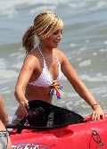 Ashley Tisdale in white bikini