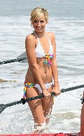Ashley Tisdale in white bikini