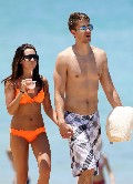 Ashley Tisdale in orange bikini