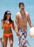 Ashley Tisdale in orange bikini