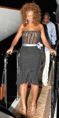 Beyonce Knowles in see through