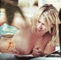 Billie Piper nude in Topless sunbathing