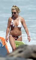 Britney Spears in white bikini