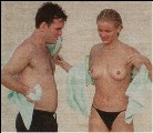 Cameron Diaz nude in Topless swimming