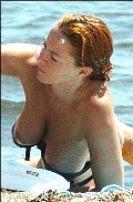 Carolina Ferre nude in Topless sunbathing