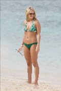 Carrie Underwood in green bikini