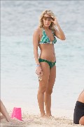 Carrie Underwood in green bikini