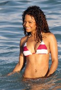 Christina Milian in bikini at the beach
