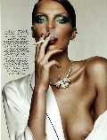 Daria Werbowy nude in Vogue FR