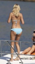 Denise Van Outen in blue bikini