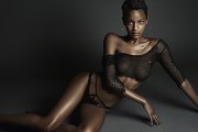 Ebonee Davis in see  through