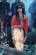 Emma Heming in catwalk see through