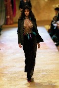 Emma Heming in catwalk see through
