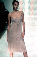 Emma Heming in catwalk see through