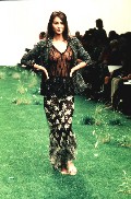 Emma Heming in catwalk see through