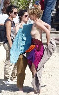 Emma Thompson nude in On the set of 'Love Punch'