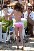 Geri Halliwell in pink bikini