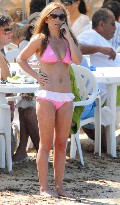 Geri Halliwell in pink bikini