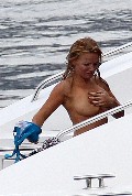 Geri Halliwell nude in topless on a yacht