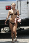 Hayden Panettiere in brown bikini