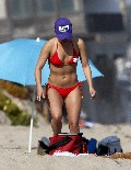 Hayden Panettiere in red bikini