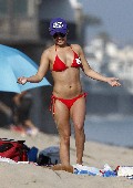 Hayden Panettiere in red bikini