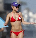 Hayden Panettiere in red bikini