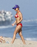 Hayden Panettiere in red bikini