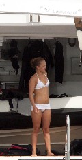 Hayden Panettiere in white bikiki