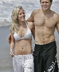 Heidi Montag in white bikini