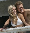 Heidi Montag in white bikini