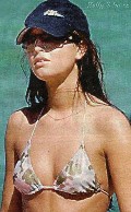 Holly Valance in white bikini