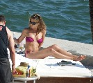 Jennifer Aniston in pink bikini