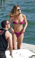 Jennifer Aniston in pink bikini