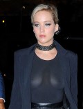 Jennifer Lawrence nude in see  through