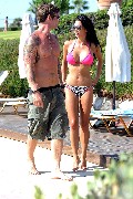 Jessica Jane Clement in purple bikini