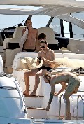 Kate Moss nude in topless on a yacht
