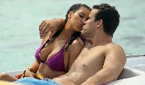 Kim Kardashian in Bora Bora